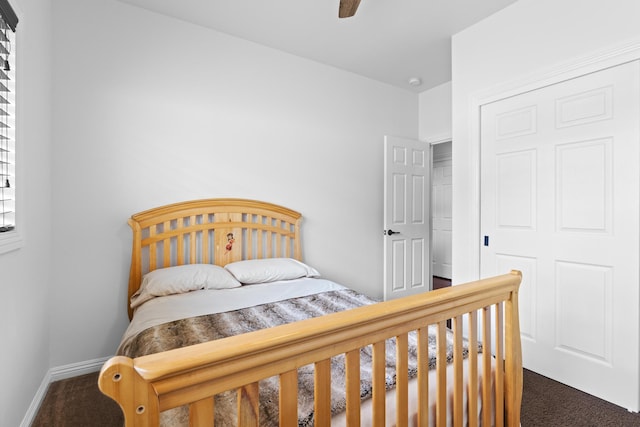15-1594 22nd Ave, Keaau, HI 96749 - bedroom with carpet floors, ceiling fan, and baseboards