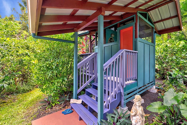 12-7003 Kaihulali St, Pahoa, HI 96778 - view of deck