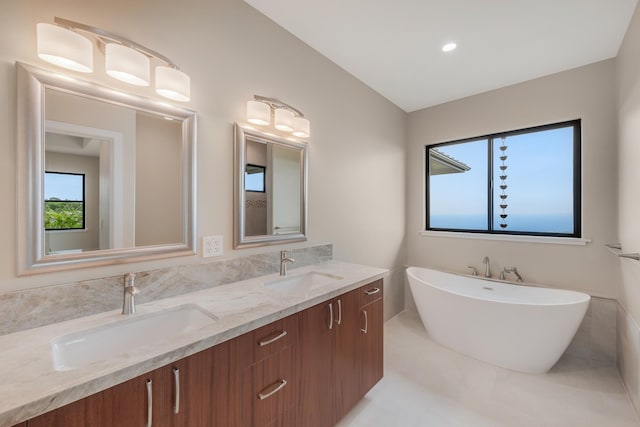 73-4493 Aloha Pl, Kailua-Kona, HI 96740 - bathroom with double vanity and a soaking tub