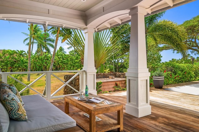 2640 Uluwehi St, Koloa, HI 96756 - view of wooden deck