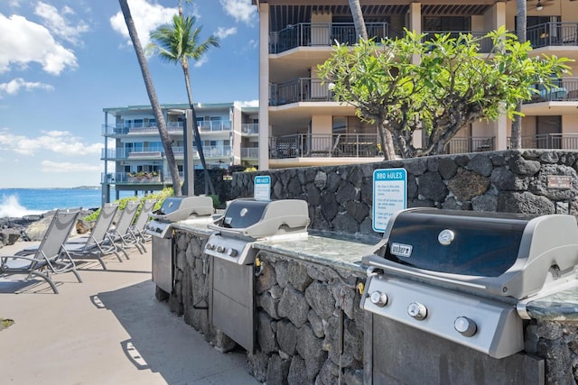 75-6026 Alii Dr Unit 5206, Kailua-Kona, HI 96740 - view of patio featuring a water view