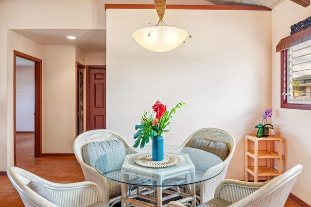 4619 Pualei St, Eleele, HI 96705 - carpeted dining area featuring baseboards and recessed lighting