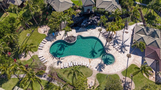 68-1125 Kaniku Dr Unit 2105, Kamuela, HI 96743 - drone / aerial view of a pool