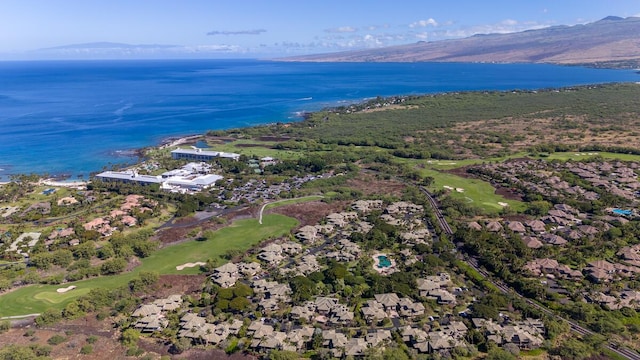 68-1125 Kaniku Dr Unit 2105, Kamuela, HI 96743 - bird's eye view of a water and mountain view and a golf course