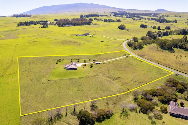 67-1027 Wainoenoe Rd, Kamuela, HI 96743 - view of rural area with property boundaries highlighted and mountains