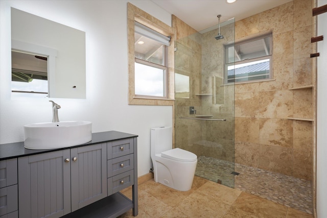 67-1027 Wainoenoe Rd, Kamuela, HI 96743 - bathroom with a walk in shower, vanity, and toilet