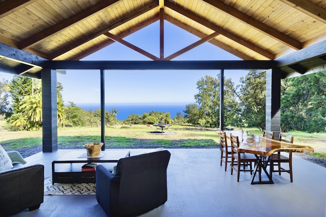 36-574 Spencer Rd, Laupahoehoe, HI 96764 - view of patio with outdoor dining area and outdoor lounge area