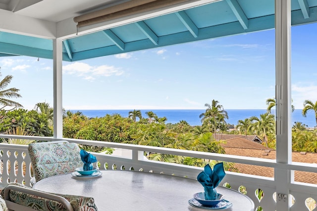 76-6302 Leone St, Kailua-Kona, HI 96740 - balcony with a water view