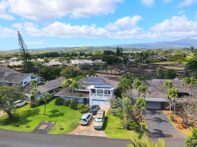 5359 Pau A Laka St, Koloa, HI 96756 - aerial view of residential area featuring a mountainous background