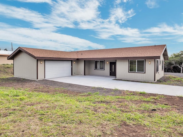 94-1679 Kaulua St, Naalehu, HI 96772 - ranch-style house featuring a garage and a shingled roof