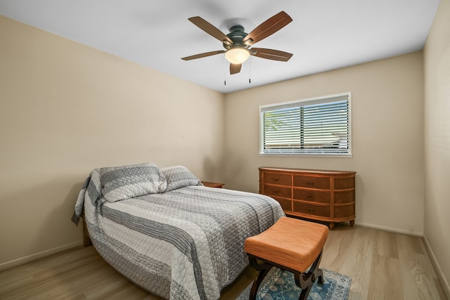4720 Menehune Rd, Waimea, HI 96796 - bedroom featuring wood finished floors and ceiling fan