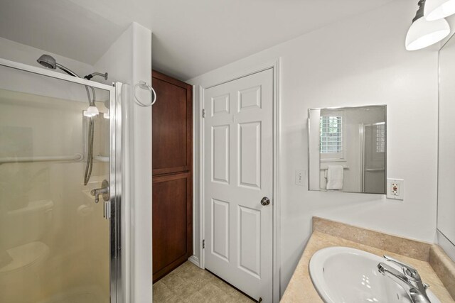 15-1663 Beach Rd, Keaau, HI 96749 - full bathroom with a shower stall and vanity
