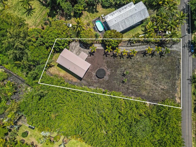 15-1663 Beach Rd, Keaau, HI 96749 - view of property location with property parcel outlined