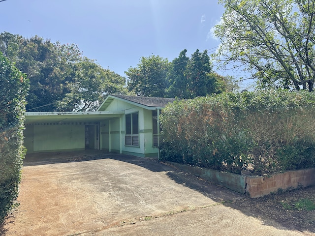 4854 Aliali Rd, Kapaa, HI 96746 - view of front of property with driveway and a carport