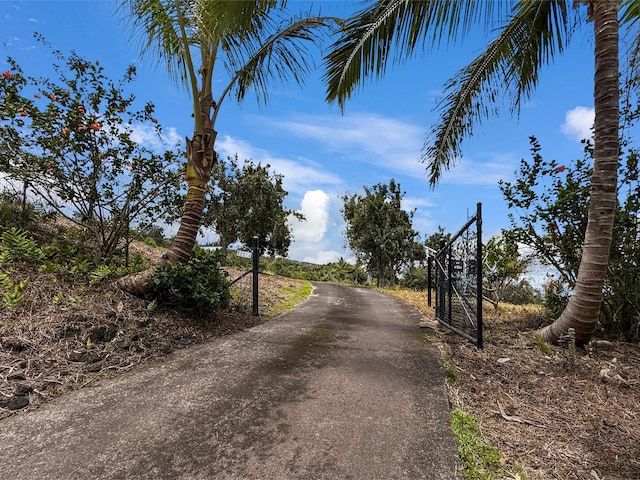 87-2814 Hawaii Belt Rd, Captain Cook, HI 96704 - view of asphalt driveway with a gated entry