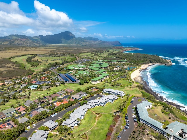 1647 Kelaukia St, Koloa, HI 96756 - aerial view of residential area featuring a water and mountain view
