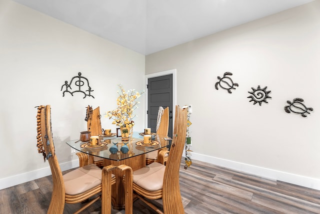 75-5726 Lamaokeola St, Kailua-Kona, HI 96740 - dining space with baseboards and wood finished floors