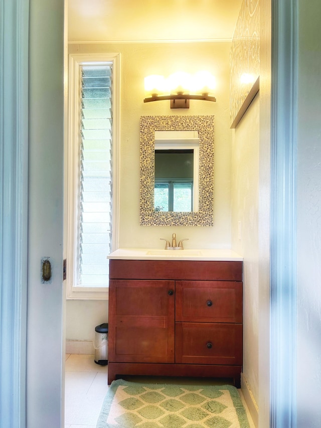 6052 Hauiki Rd Unit 1, Kapaa, HI 96746 - bathroom with vanity and baseboards