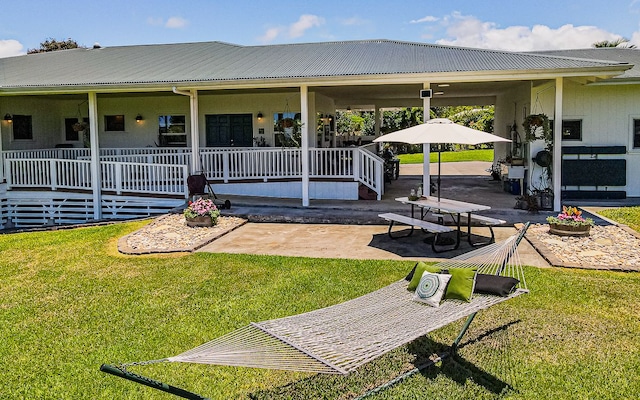 28-387 Kulaimano Rd, Pepeekeo, HI 96783 - exterior space with a patio area and covered porch