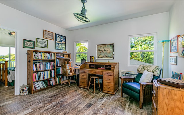 28-387 Kulaimano Rd, Pepeekeo, HI 96783 - home office with wood finished floors