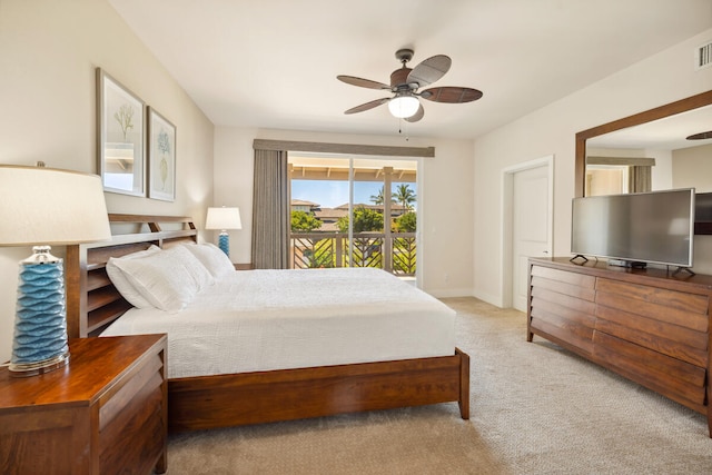 2611 Kiahuna Plantation Dr Unit 2I, Koloa, HI 96756 - carpeted bedroom featuring ceiling fan and baseboards