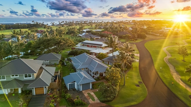 5145 Lau Nahele St, Koloa, HI 96756 - aerial perspective of suburban area with a large body of water