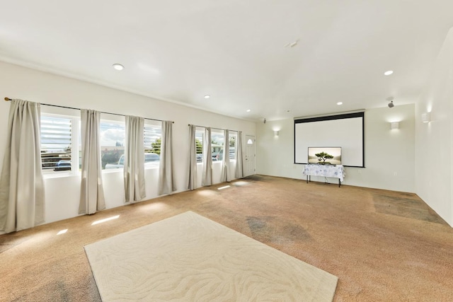 76 Makani Cir, Hilo, HI 96720 - carpeted home theater with recessed lighting