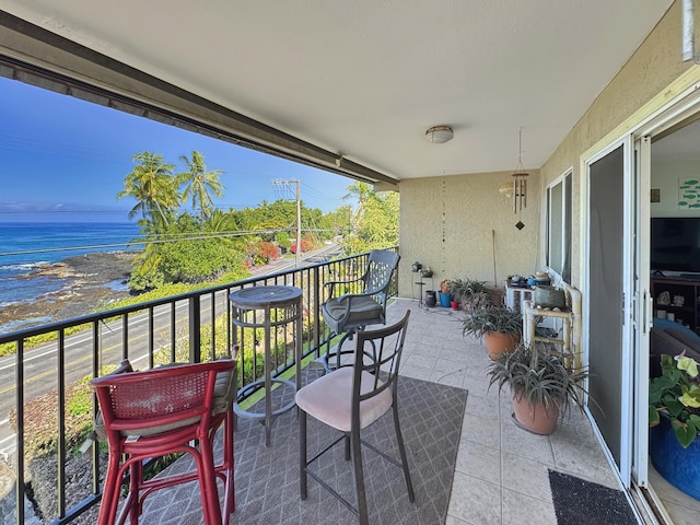 77-6311 Alii Dr Unit 306, Kailua-Kona, HI 96740 - balcony with a water view
