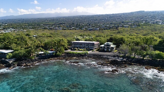77-6311 Alii Dr Unit 306, Kailua-Kona, HI 96740 - aerial view of a mountainous background and a heavily wooded area