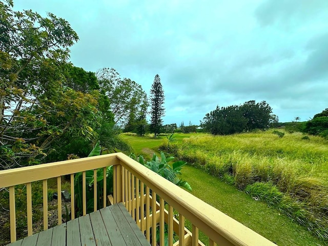 94-5826 Aouli Pl, Naalehu, HI 96772 - view of wooden terrace
