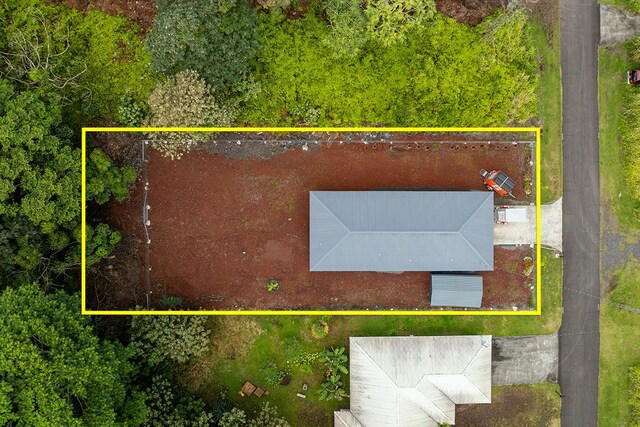15-2806 Manalo St, Pahoa, HI 96778 - aerial overview of property's location featuring property boundaries highlighted