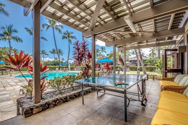 78-261 Manukai St Unit 3501, Kailua-Kona, HI 96740 - view of patio with an outdoor pool