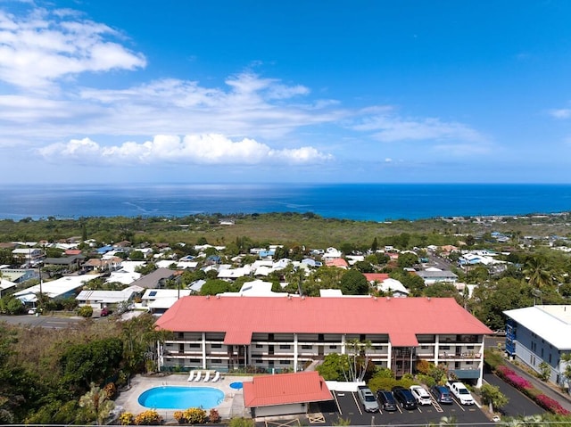 77-6585 Seaview Cir Unit 206, Kailua-Kona, HI 96740 - bird's eye view of a large body of water and a pool