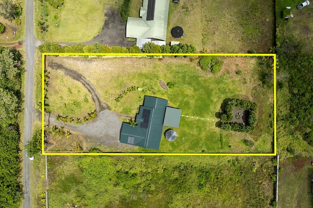 15-2063 18th Ave, Keaau, HI 96749 - aerial overview of property's location with property parcel outlined