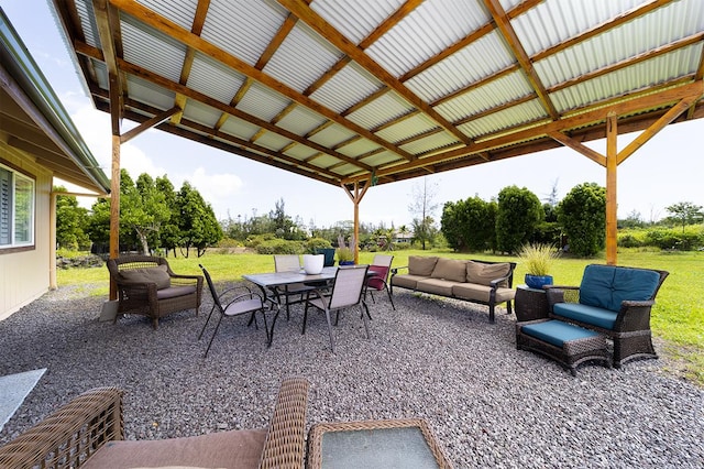 15-2063 18th Ave, Keaau, HI 96749 - view of patio / terrace featuring an outdoor living space and outdoor dining area