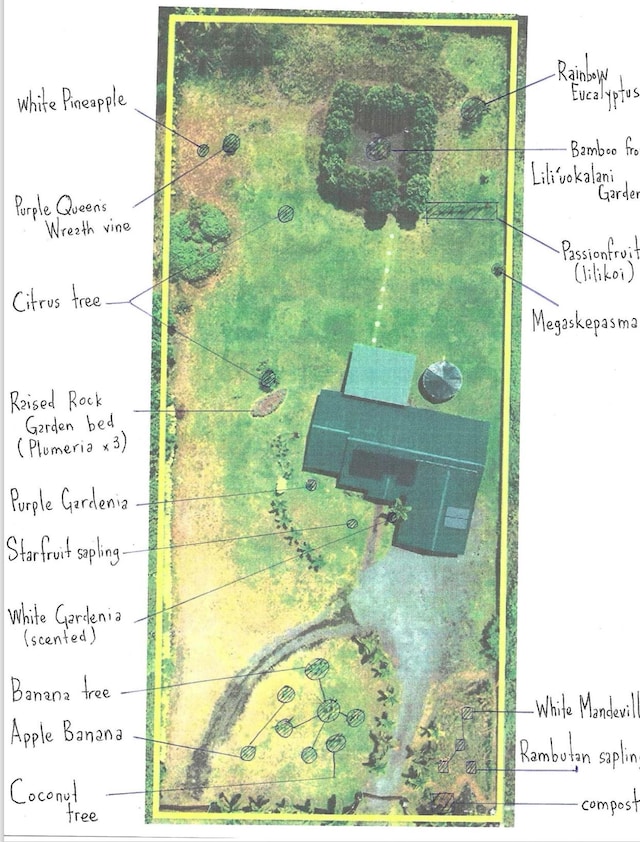 15-2063 18th Ave, Keaau, HI 96749 - map / location featuring property boundaries highlighted