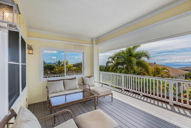 1187 Nohea St, Kalaheo, HI 96741 - view of wooden terrace