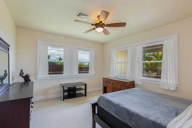 1187 Nohea St, Kalaheo, HI 96741 - carpeted bedroom featuring baseboards and ceiling fan