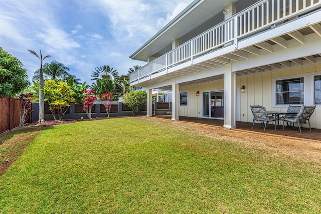 1187 Nohea St, Kalaheo, HI 96741 - view of yard with a balcony and a patio area