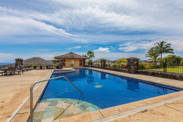 1187 Nohea St, Kalaheo, HI 96741 - view of pool with a patio area and a pool with connected hot tub