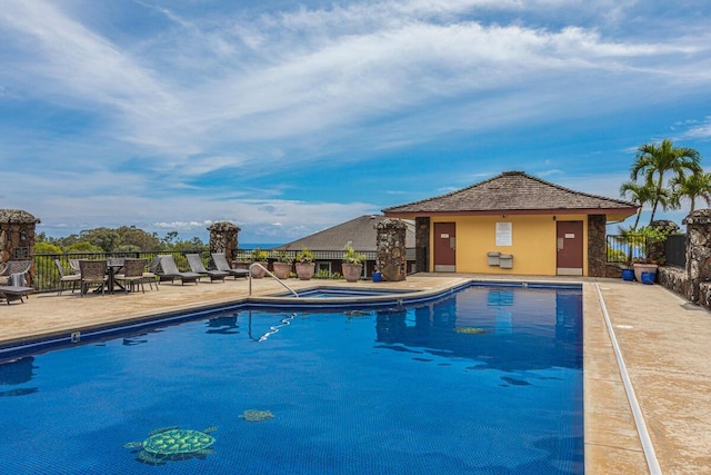 1187 Nohea St, Kalaheo, HI 96741 - community pool with an in-ground hot tub and a patio