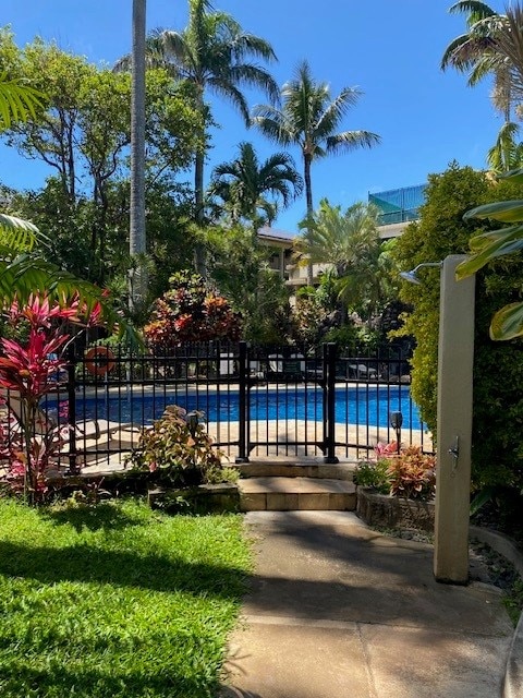 5061 Lawai Rd Unit 203, Koloa, HI 96756 - view of pool with a patio area