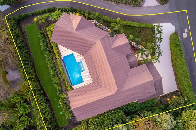 76-981 Aeo St, Kailua-Kona, HI 96740 - view from above of property featuring property parcel outlined