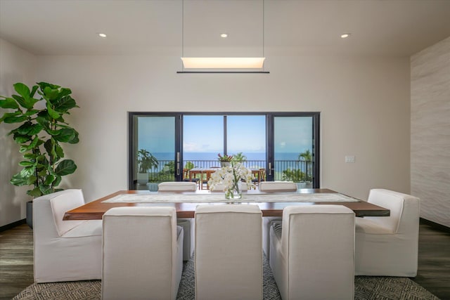 76-981 Aeo St, Kailua-Kona, HI 96740 - dining space featuring wood finished floors and recessed lighting