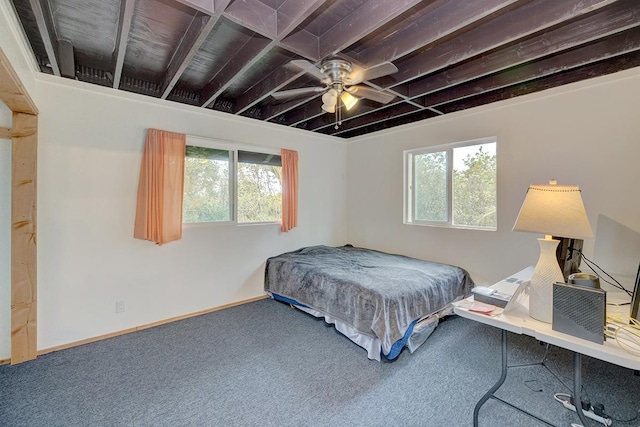 16-2159 Bamboo Dr, Pahoa, HI 96778 - carpeted bedroom with a ceiling fan and baseboards