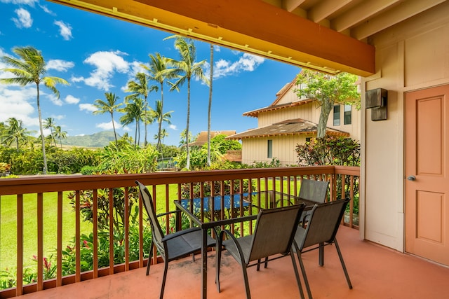 2370 Hoohu Rd Unit 712, Koloa, HI 96756 - balcony featuring outdoor dining area