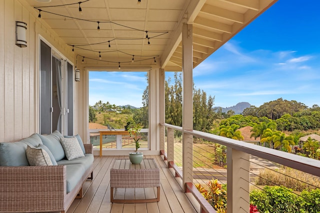 1165 Milia St, Kalaheo, HI 96741 - balcony with a mountain view