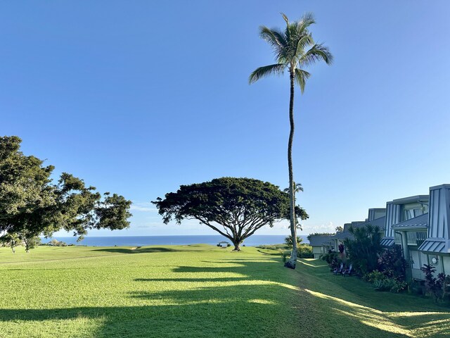 3880 Wyllie Rd Unit 12B, Princeville, HI 96722 - surrounding community with a water view and a yard