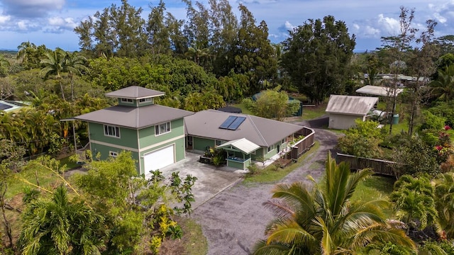 15-1545 27th Ave, Keaau, HI 96749 - aerial view of property and surrounding area with a tree filled landscape