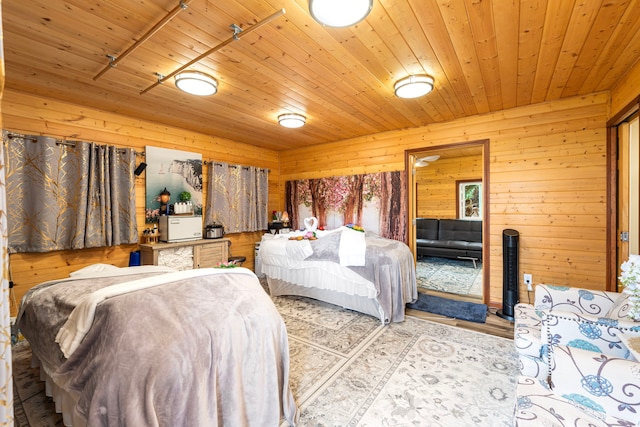 74-4967 Kiwi St, Kailua-Kona, HI 96740 - bedroom with wood ceiling and wooden walls